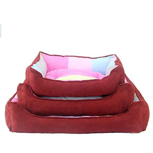 YABAISHI Comfortabele Kennel Nido van het huisdier ademend warm Prova vochtpad kattentoilet, M, Rood