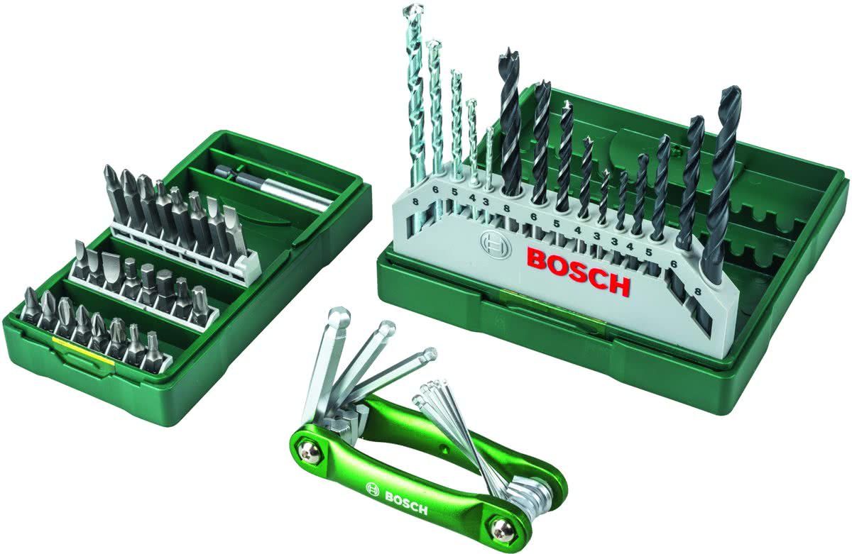 Bosch X-Line Boorset - 41-delig - Hout, Metaal & Steen - Incl. Inbussleutelset
