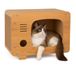 Petsona Krabplank Voor Katten Speeltuin Krabplank & Krabdeken Voor Katten Speelgoed Zelfwerkend, Natuurlijk
