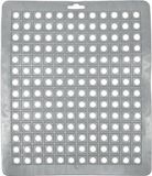 Benson Tapis d'évier - carré - gris - 25 x 29 cm - tapis d'évier - protection