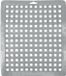 Benson Tapis d'évier - carré - gris - 25 x 29 cm - tapis d'évier - protection