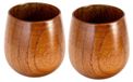 Mok en kop van hout, traditionele mokkacoffiemok
