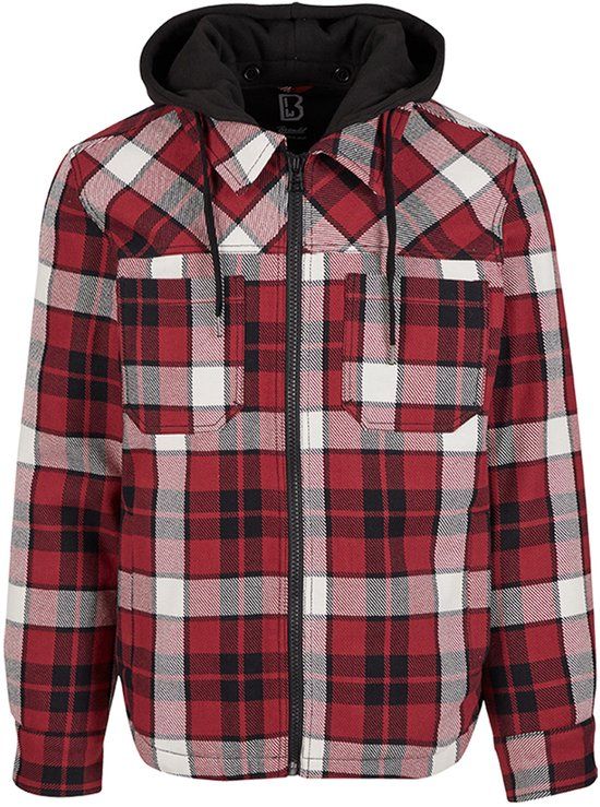 Brandit Heavy Twill Jacket Heren Tussenseizoensjas - rood/zwart - S