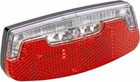 Ikzilight Achterlicht met 2xLED en batterij - Reflector - Standlicht - Zichtbaar tot 1000 meter
