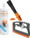 Brosse de nettoyage de joints autoportante gris-orange adaptateur UE et nettoyeur de joints 250 ml