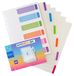 Viquel Intercolor A4 PP 0,3 6 assorti kleuren tabs 226x305