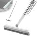 Brosse de sol Manche télescopique 145cm - Brosse de nettoyage 3-en-1 - Pivotante à 180 degrés - Poils rigides - Convient pour cuisine/salle de bain - Balai ménager