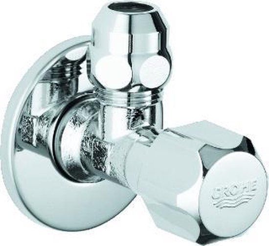 Grohe Hoekstopkraan - Messing - Chroom