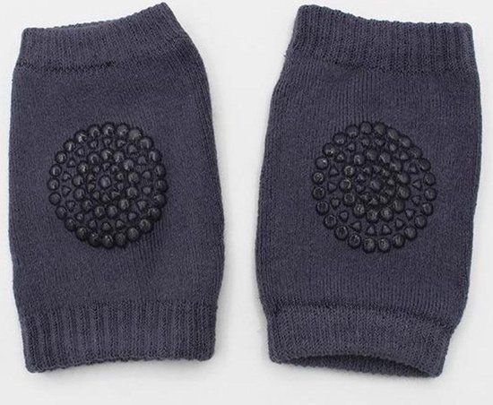 Grijze Baby Kniebeschermers - Antislip - Katoen - One size - Heble®