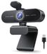 Merkloos Webcam 4K - PDAF-autofocus - Dubbele microfoon - Privacycover - Plug and play