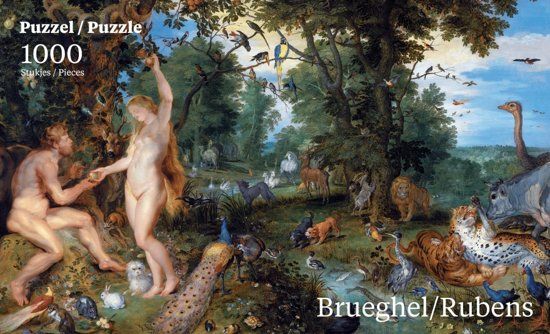 Puzzelman Paradijs - Peter Paul Rubens/Jan Brueghel de oude Mauritshuis 1000 stukjes