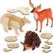 Baker Ross AX196 Jungle Dieren Van Hout - 5 Stuks