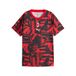 PUMA AC Milan Aufwärmshirt für Damen, Schwarz/Rot, Größe XXL