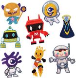 Merkloos Dailygoody - Robot Opstrijkbare Patches - Geborduurde Applicaties