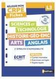 Sciences et technologie, Histoire-Géo-EMC Arts Anglais L3: 2e épreuve d'admissibilité Fiches