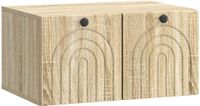 vidaXL Wandmontage TV-kast Sonoma Eiken 59,5 x 41 x 30 cm Bewerkt hout