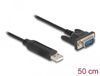 Delock USB 2.0 to serial RS-232 adapter D-Sub 9 male with compact connector housing 50 cm FTDI