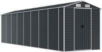 vidaXL Tuinschuur 191x725x198 cm gegalvaniseerd staal antracietkleurig