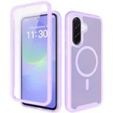 Selected by GSMpunt.nl Samsung Hoesje met Ingebouwde Screenprotector Geschikt voor Samsung Galaxy A37 / A36 / A56 - Compatibel met MagSafe / Qi2 - Full Protect - Schokbestendige Beschermhoes - Case Matte Paars