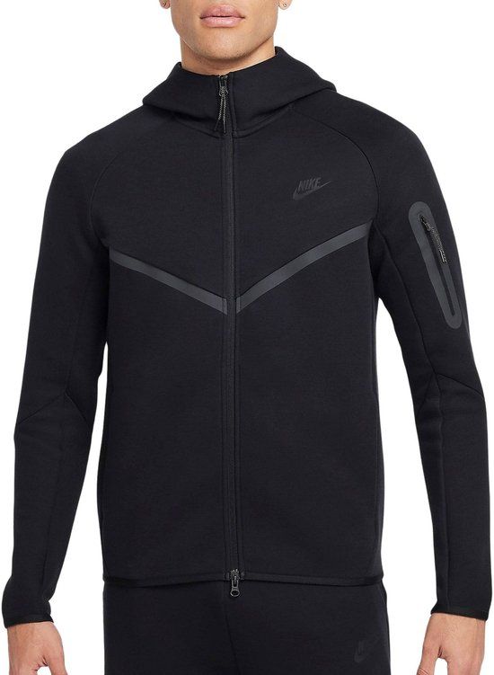 Nike Tech Fleece Hooded Sweatvest Heren - Zwart - Maat S