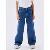 NAME IT KIDS wide leg jeans NKFROSE medium blue denim