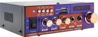 Avizar, amplificateur audio stéréo avec Bluetooth, USB, SD et fonction FM, violet