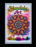 Floral & Geometric Mandala Art: An Adult Coloring Book