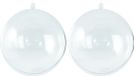 Rayher Hobby Gmbh Boules de Noël pour loisirs créatifs/bricolage - 10x - transparent - D5 cm - plastique