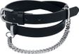 Rock Rebel by EMP Zwarte smalle riem met sierketting - Dames - 85 cm