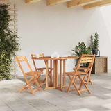 Maison Exclusive Table de jardin Butterfly, pliable, 120x70x75 cm, teck massif