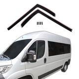 SCOUTT GP windgeleider, regendeflector, geschikt voor Ducato vanaf 2006, zwart, getint, set 2-delig, aerodynamisch, acrylglas