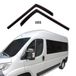 SCOUTT GP windgeleider, regendeflector, geschikt voor Ducato vanaf 2006, zwart, getint, set 2-delig, aerodynamisch, acrylglas