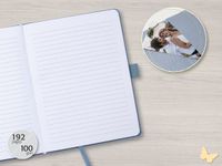 Sigel Jolie Feel A5 gelinieerd roze textiel hardcover notitieboek