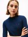 Tommy Hilfiger Dames Lange Mouwen Shirt Katoen XXS Marineblauw