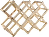 Svenska Living Wijnrek voor 10 flessen - hout - 31 x 45 x 12 cm