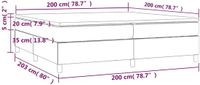 vidaXL Boxspringbed met matras, fluweel, zwart, 200x200 cm