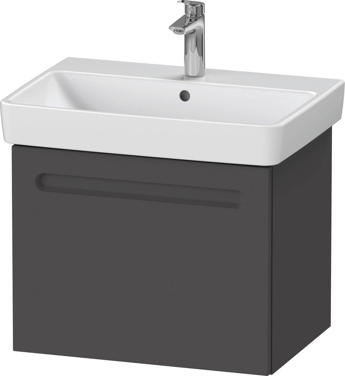 Duravit No.1 Wastafelonderkast 59x42,6x47,8 cm Mat Grafiet