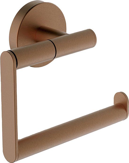 Wiesbaden Alonzo Toiletrolhouder Zonder Klep Geborsteld Brons Koper