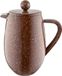 Café Olé BFD Granite Cafetière, 18/10 roestvrijstalen dubbelwandige behuizing en gaasfilter, rode granietlook, 350 ml