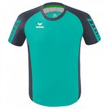 Erima Six Wings Shirt Korte Mouw Heren - Slate Grey / Columbia | Maat: XL