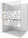 Mexen Kioto+ L paroi de douche avec étagère Walk-in 120 x 200 cm, motif blanc, or rose
