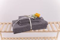 Questo Casa 10-delige handdoekenset, 100% katoen, gerookt, 5x 30x50 cm & 5x 50x92 cm