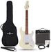 Gear4Music LA Select Legacy Gitaar + 15W Versterkerpakket, Vintage White