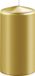 Enlightening Candles Cilinderkaars/stompkaars - goud - D8 x H12 cm - 45 branduren