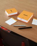Rhodia Memoblock No. 13, 115 x 160 mm, gelinieerd, oranje