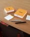 Rhodia Memoblock No. 13, 115 x 160 mm, gelinieerd, oranje