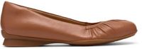 Clarks Jazmynn Lo - dames ballerina - Bruin - maat 38 (EU) 5 (UK)