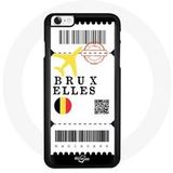 Maniacase Hoesje voor iPhone 5/5S-SE Brussel België vliegtuig