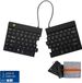 R-Go Tools R-Go Split Break - Ergonomisch Toetsenbord & Vilten Etui - Bluetooth - Break software - QWERTY US - Draadloos - Zwart