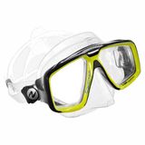 Aqualung Look masque de plongée transparent / vert citron chaud